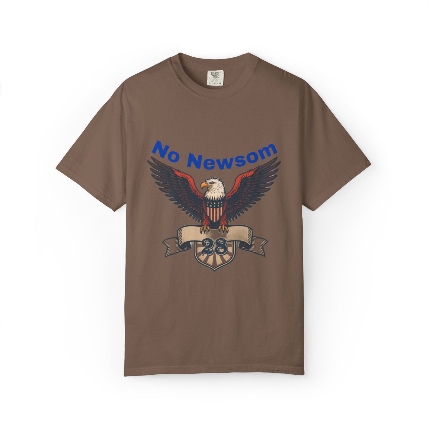 Eagle Emblem Garment-Dyed T-Shirt, Comfortable Vintage Tee, Patriotic Apparel, Casual Wear, Perfect Gift for Veterans