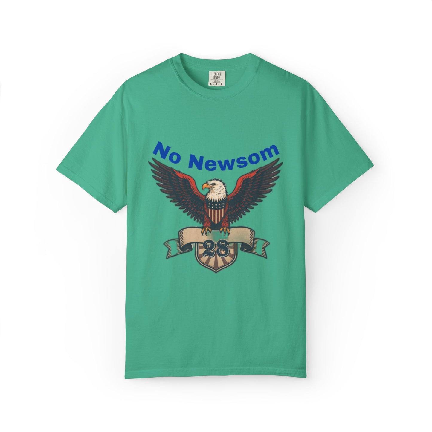 Eagle Emblem Garment-Dyed T-Shirt, Comfortable Vintage Tee, Patriotic Apparel, Casual Wear, Perfect Gift for Veterans