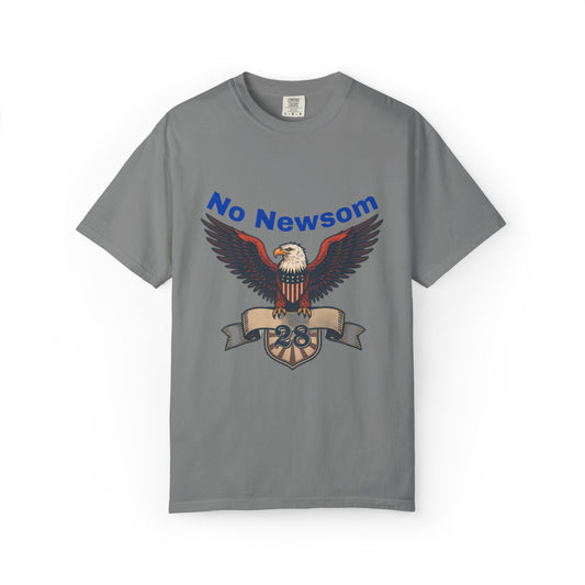 Eagle Emblem Garment-Dyed T-Shirt, Comfortable Vintage Tee, Patriotic Apparel, Casual Wear, Perfect Gift for Veterans