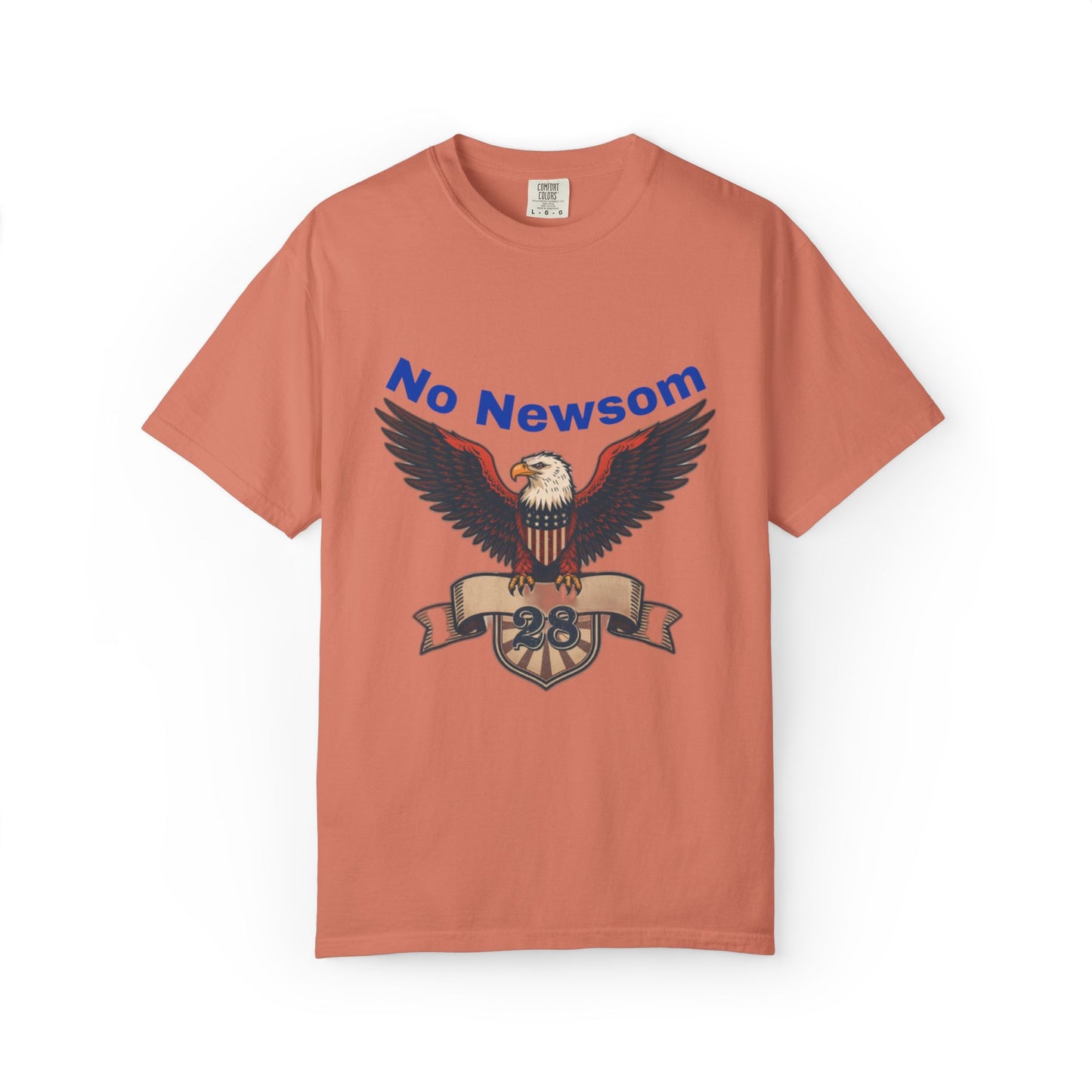 Eagle Emblem Garment-Dyed T-Shirt, Comfortable Vintage Tee, Patriotic Apparel, Casual Wear, Perfect Gift for Veterans