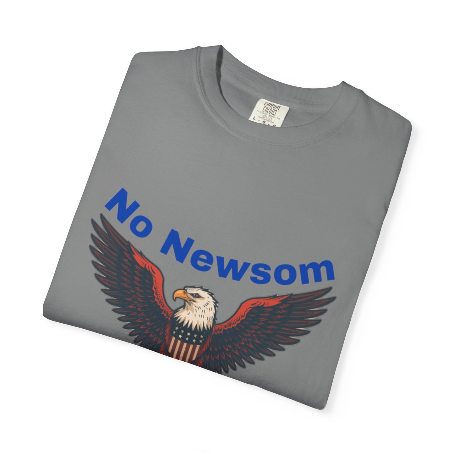 Eagle Emblem Garment-Dyed T-Shirt, Comfortable Vintage Tee, Patriotic Apparel, Casual Wear, Perfect Gift for Veterans