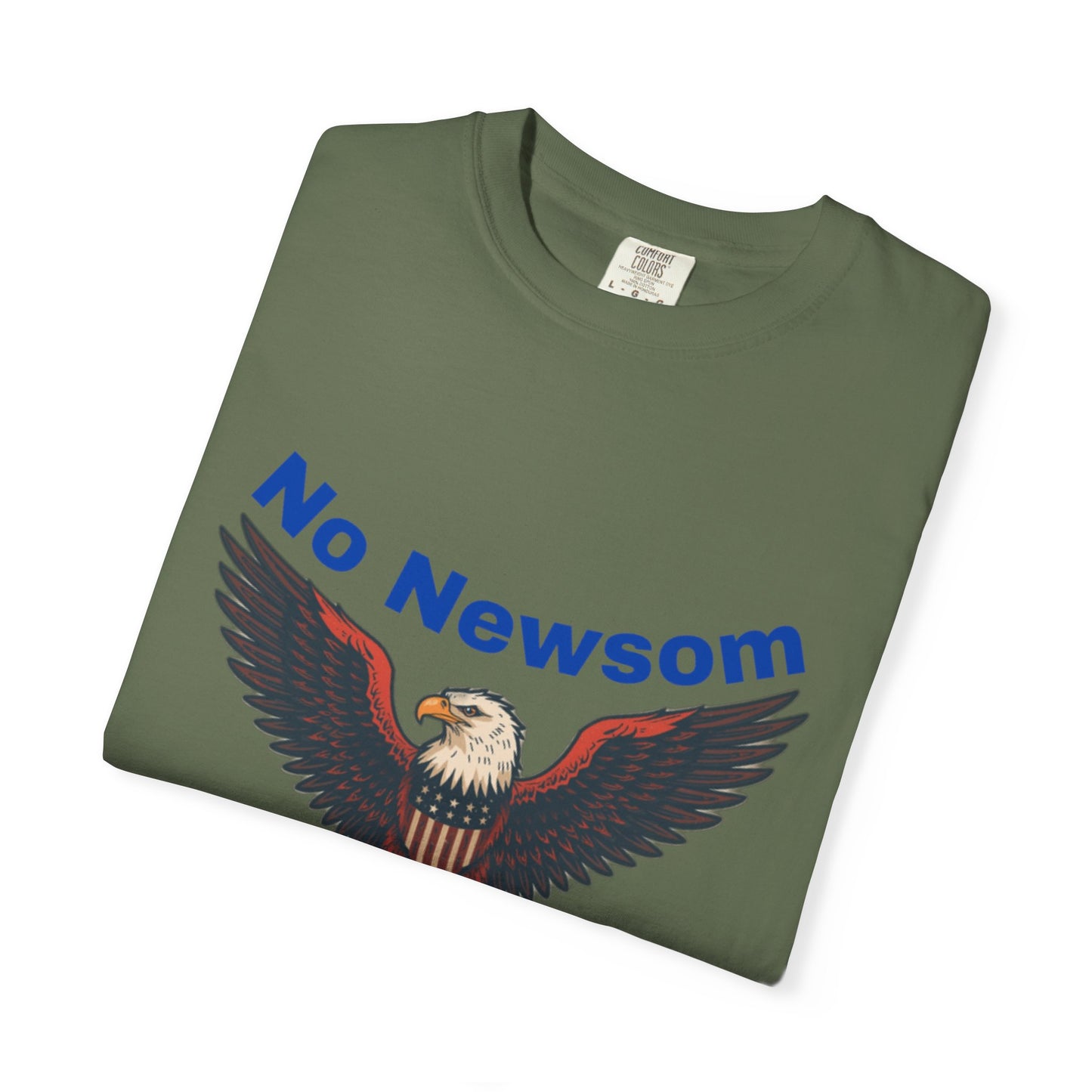 Eagle Emblem Garment-Dyed T-Shirt, Comfortable Vintage Tee, Patriotic Apparel, Casual Wear, Perfect Gift for Veterans