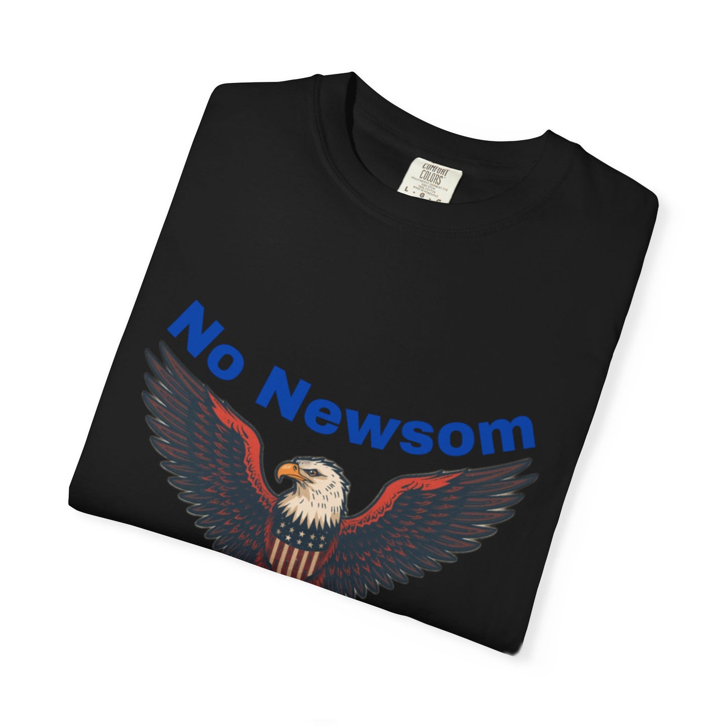 Eagle Emblem Garment-Dyed T-Shirt, Comfortable Vintage Tee, Patriotic Apparel, Casual Wear, Perfect Gift for Veterans