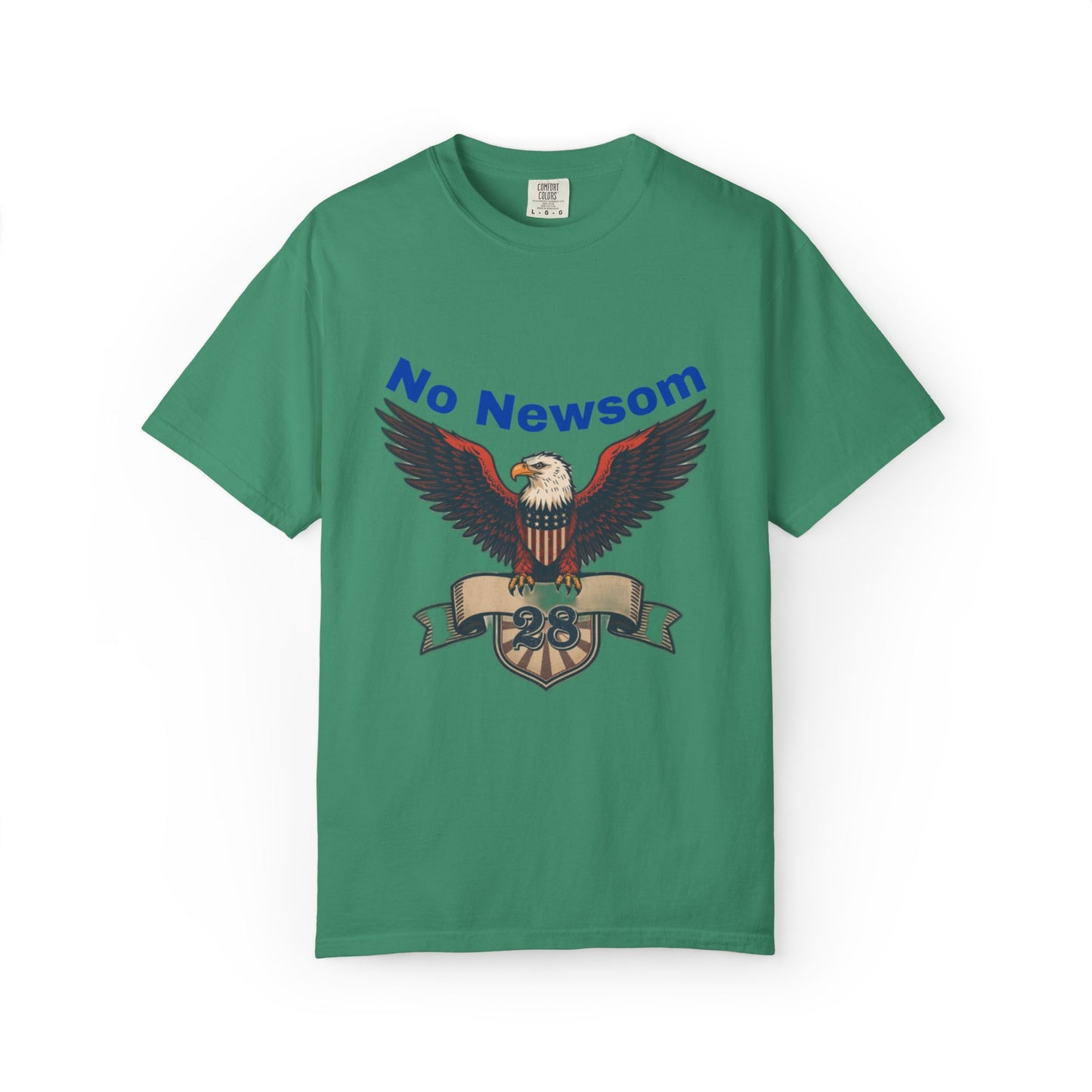 Eagle Emblem Garment-Dyed T-Shirt, Comfortable Vintage Tee, Patriotic Apparel, Casual Wear, Perfect Gift for Veterans