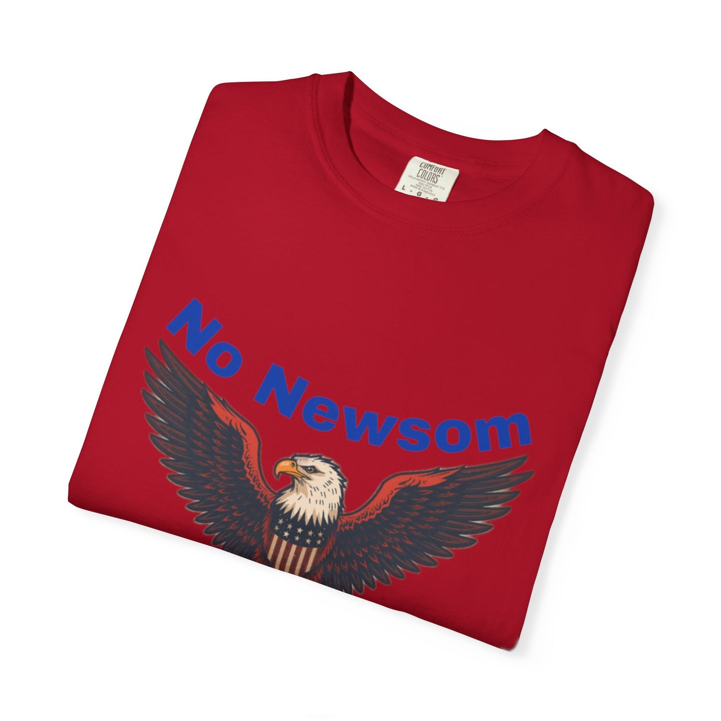 Eagle Emblem Garment-Dyed T-Shirt, Comfortable Vintage Tee, Patriotic Apparel, Casual Wear, Perfect Gift for Veterans
