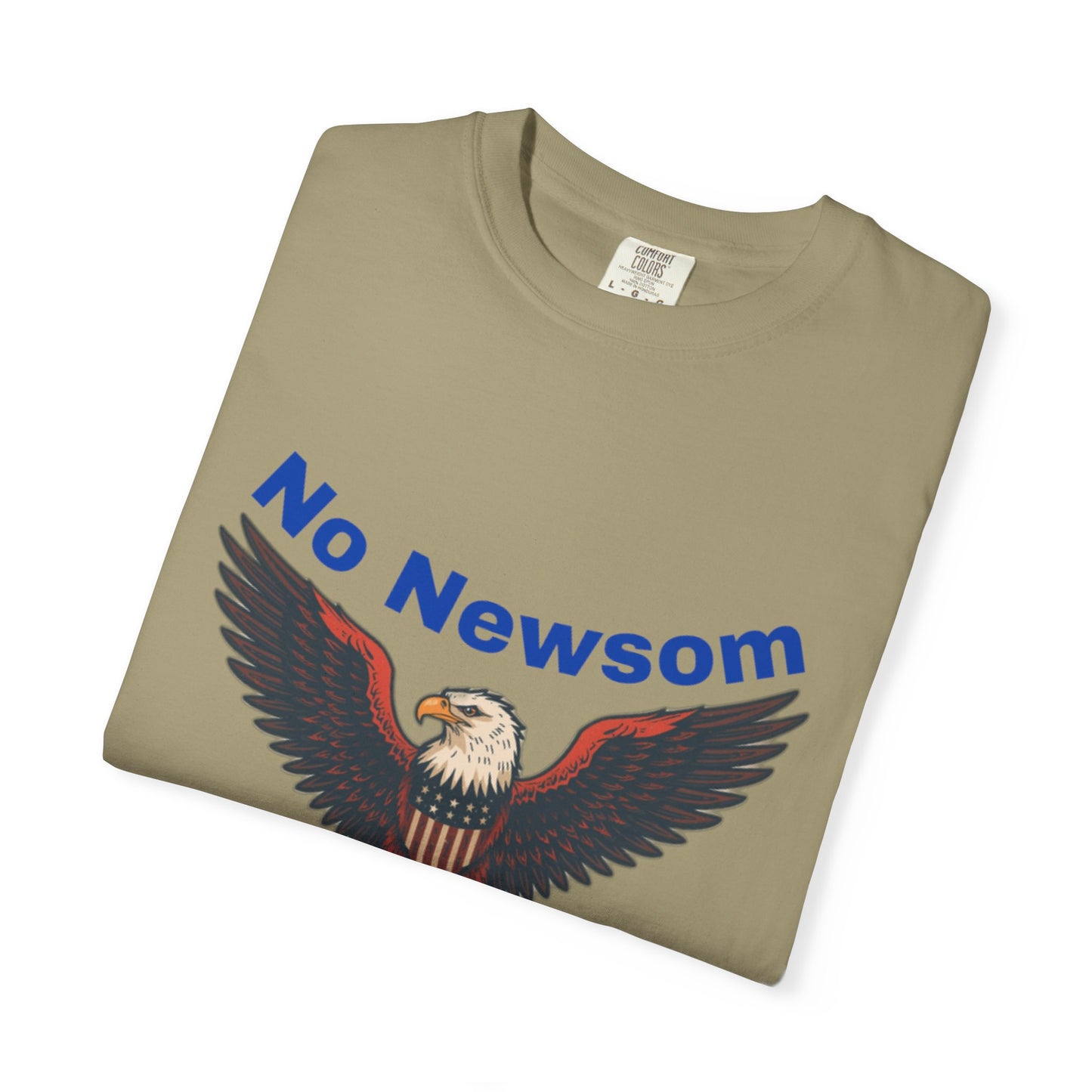 Eagle Emblem Garment-Dyed T-Shirt, Comfortable Vintage Tee, Patriotic Apparel, Casual Wear, Perfect Gift for Veterans