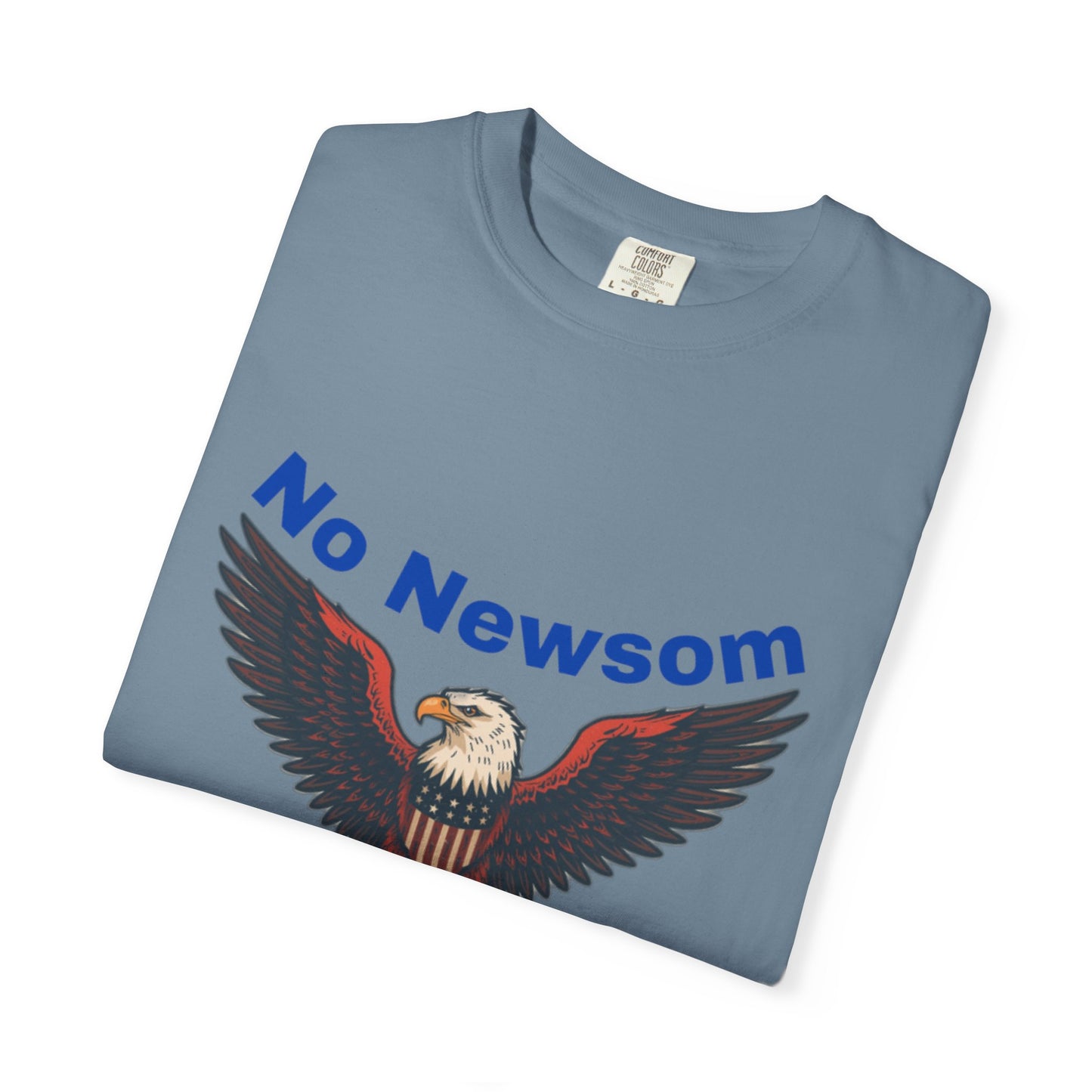 Eagle Emblem Garment-Dyed T-Shirt, Comfortable Vintage Tee, Patriotic Apparel, Casual Wear, Perfect Gift for Veterans