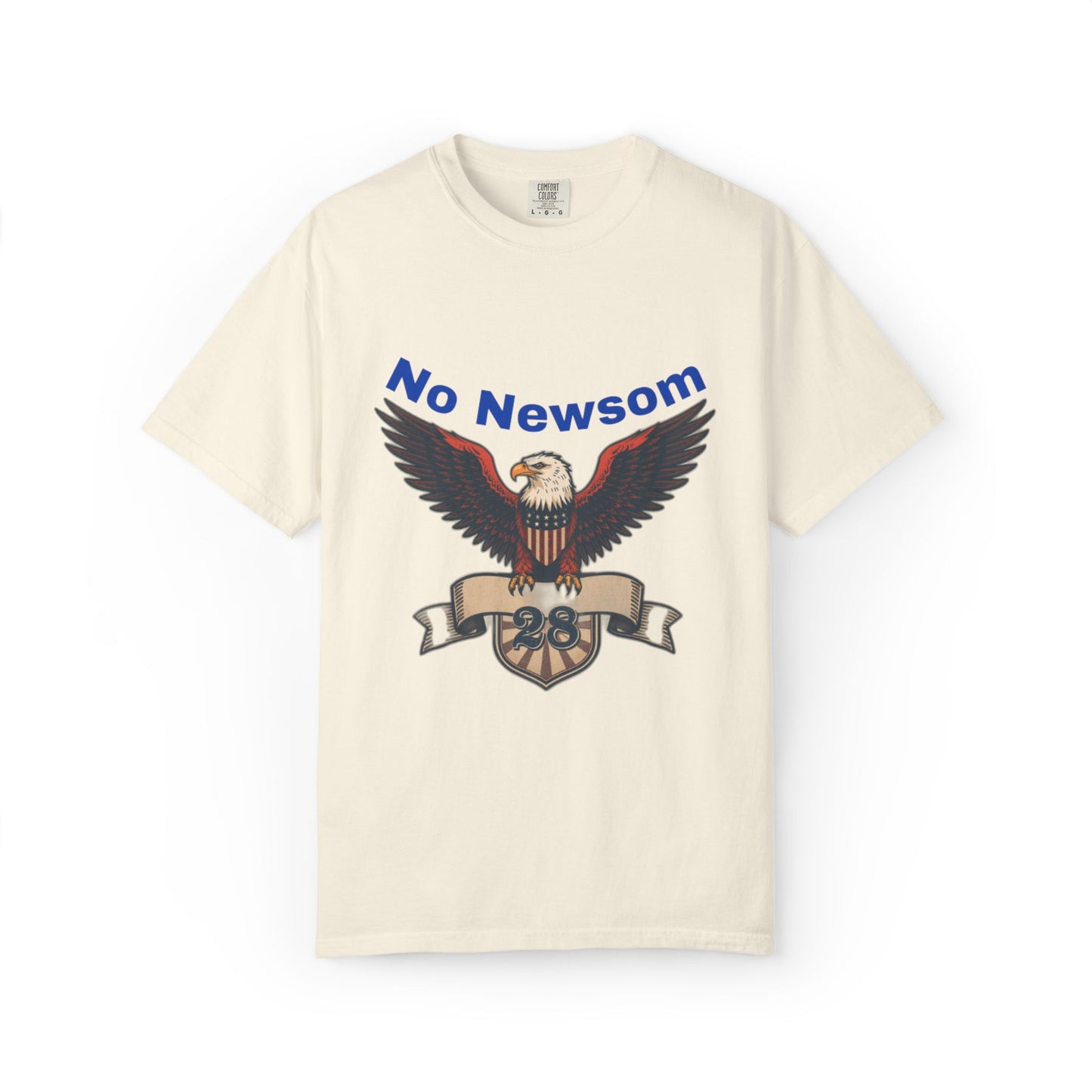 Eagle Emblem Garment-Dyed T-Shirt, Comfortable Vintage Tee, Patriotic Apparel, Casual Wear, Perfect Gift for Veterans