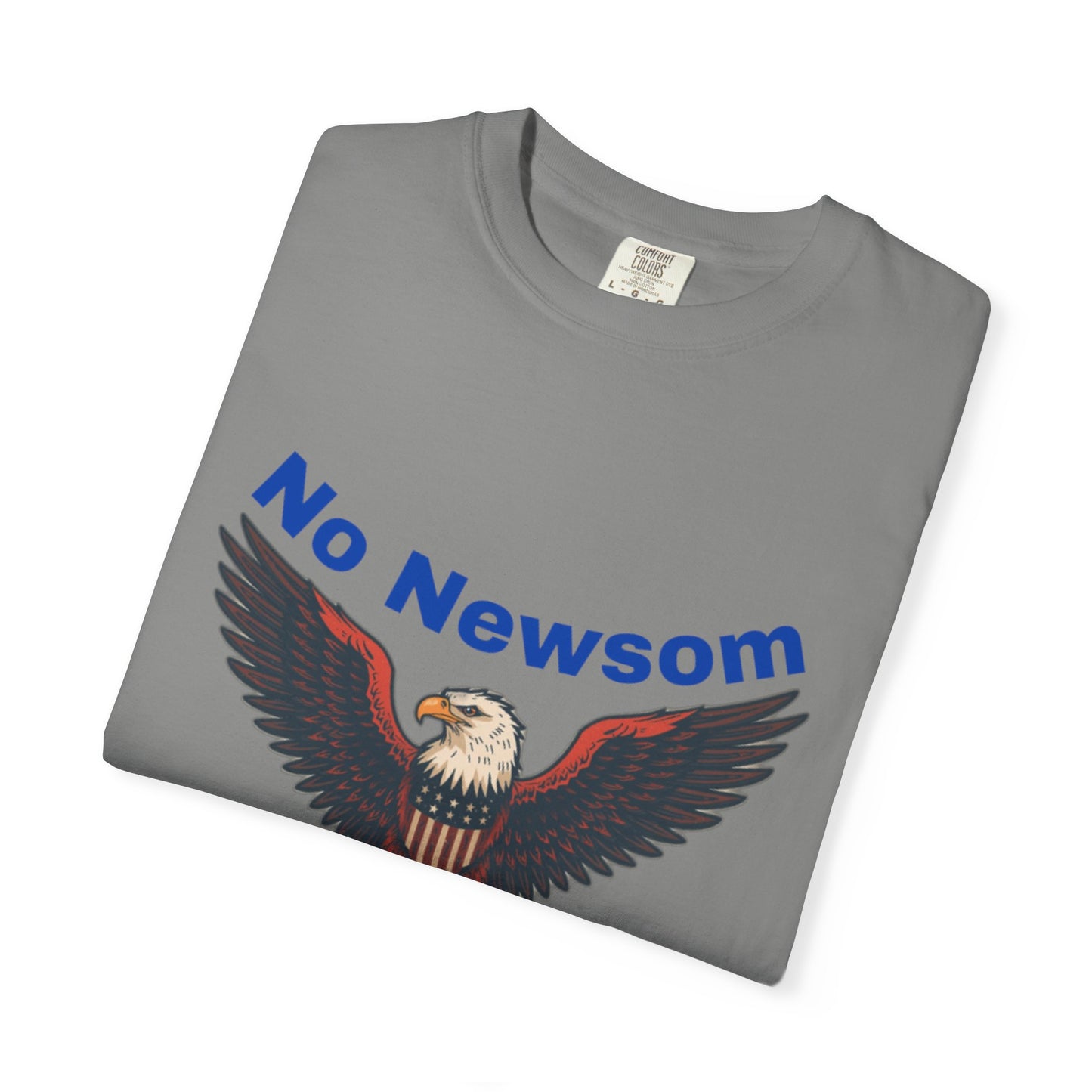 Eagle Emblem Garment-Dyed T-Shirt, Comfortable Vintage Tee, Patriotic Apparel, Casual Wear, Perfect Gift for Veterans