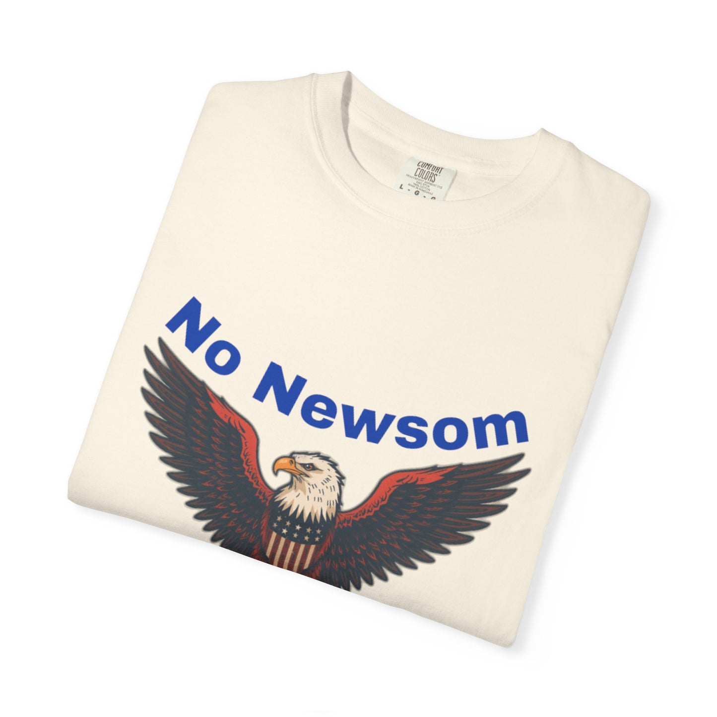 Eagle Emblem Garment-Dyed T-Shirt, Comfortable Vintage Tee, Patriotic Apparel, Casual Wear, Perfect Gift for Veterans