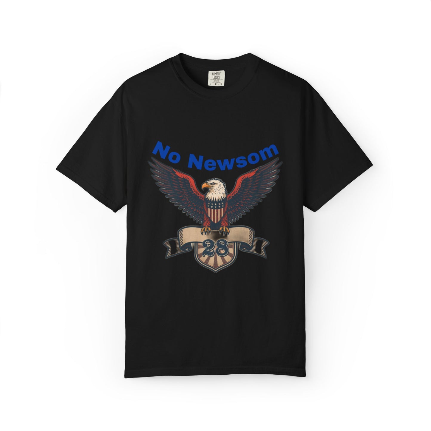 Eagle Emblem Garment-Dyed T-Shirt, Comfortable Vintage Tee, Patriotic Apparel, Casual Wear, Perfect Gift for Veterans
