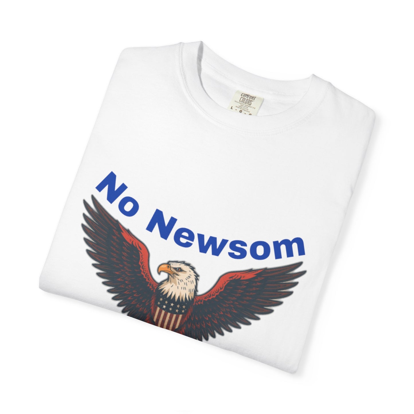 Eagle Emblem Garment-Dyed T-Shirt, Comfortable Vintage Tee, Patriotic Apparel, Casual Wear, Perfect Gift for Veterans