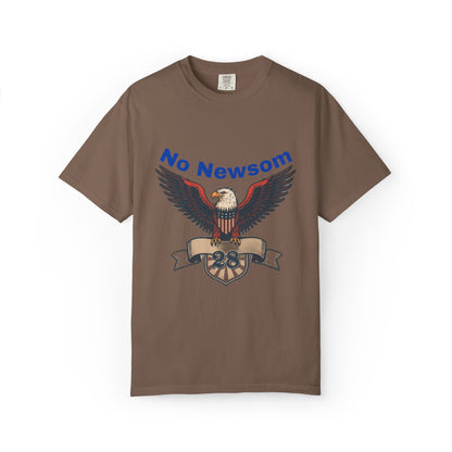 Eagle Emblem Garment-Dyed T-Shirt, Comfortable Vintage Tee, Patriotic Apparel, Casual Wear, Perfect Gift for Veterans