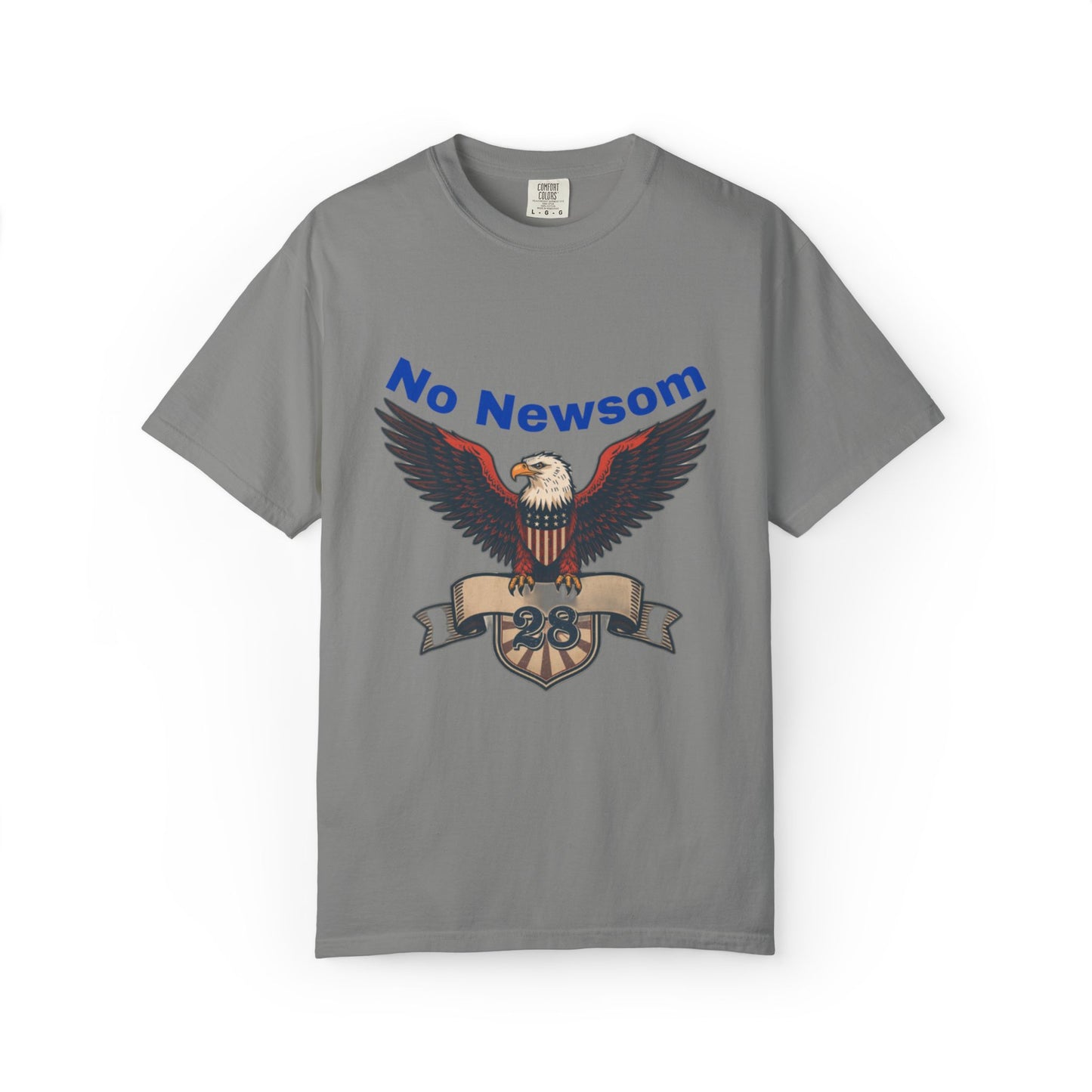 Eagle Emblem Garment-Dyed T-Shirt, Comfortable Vintage Tee, Patriotic Apparel, Casual Wear, Perfect Gift for Veterans