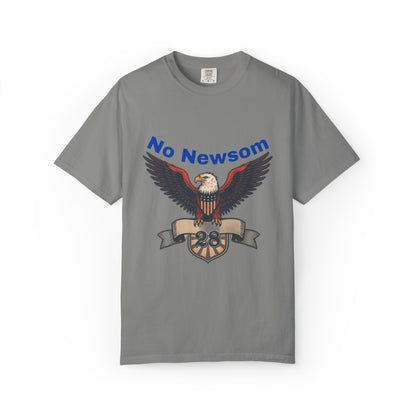 Eagle Emblem Garment-Dyed T-Shirt, Comfortable Vintage Tee, Patriotic Apparel, Casual Wear, Perfect Gift for Veterans
