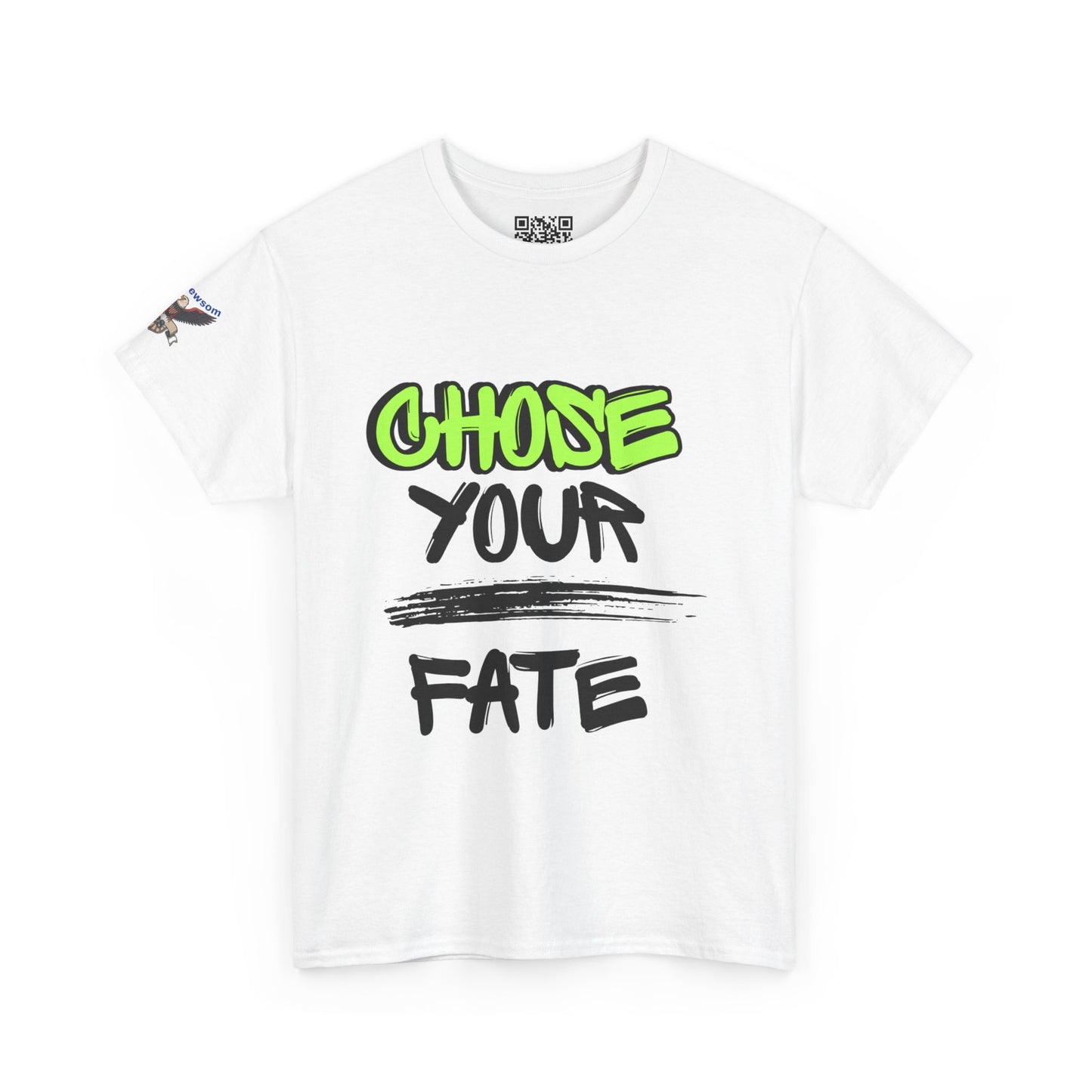 Unisex Heavy Cotton Tee - Choose Your Fate - Graphic T-Shirt, Casual Wear, Streetwear, Gift for Gamers, Festivals, Self-Expression