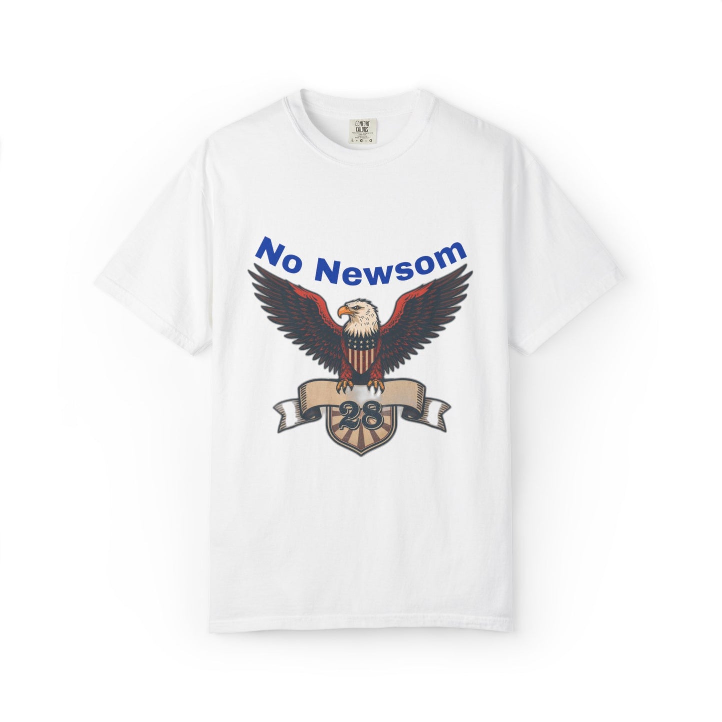 Eagle Emblem Garment-Dyed T-Shirt, Comfortable Vintage Tee, Patriotic Apparel, Casual Wear, Perfect Gift for Veterans