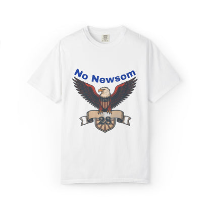 Eagle Emblem Garment-Dyed T-Shirt, Comfortable Vintage Tee, Patriotic Apparel, Casual Wear, Perfect Gift for Veterans