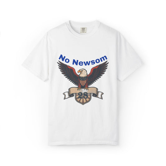 Eagle Emblem Garment-Dyed T-Shirt, Comfortable Vintage Tee, Patriotic Apparel, Casual Wear, Perfect Gift for Veterans