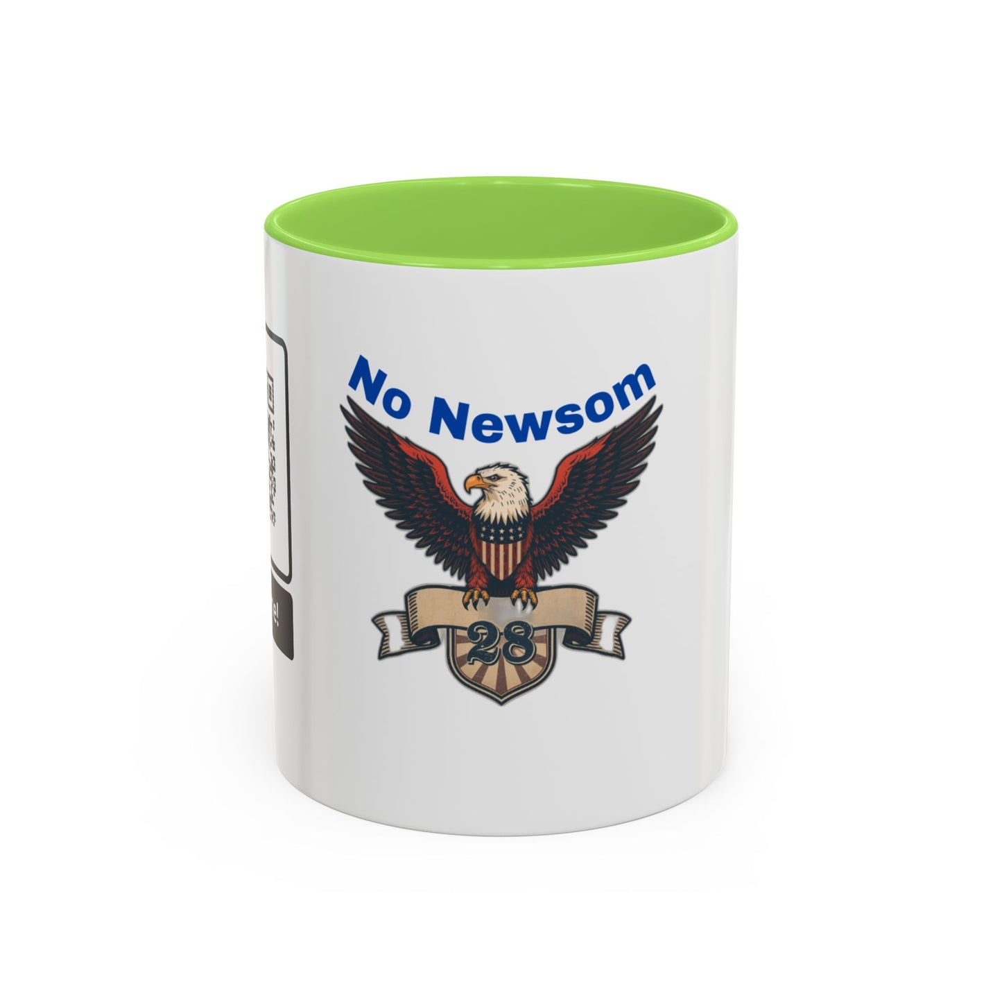 Patriotic Eagle Mug - No Newsom Design, Coffee Lovers Gift, Political Gifts, Unique Mugs, 11oz & 15oz Options