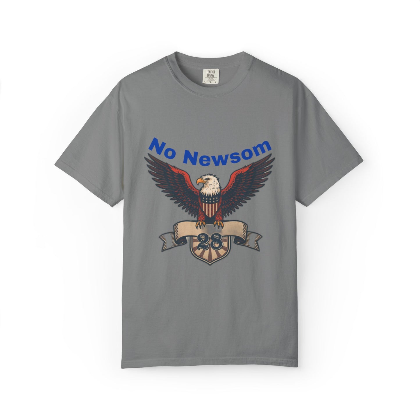 Eagle Emblem Garment-Dyed T-Shirt, Comfortable Vintage Tee, Patriotic Apparel, Casual Wear, Perfect Gift for Veterans