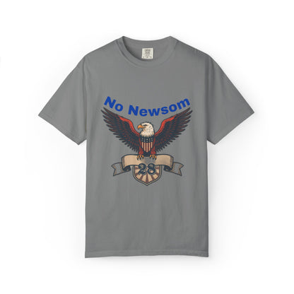 Eagle Emblem Garment-Dyed T-Shirt, Comfortable Vintage Tee, Patriotic Apparel, Casual Wear, Perfect Gift for Veterans