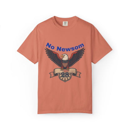 Eagle Emblem Garment-Dyed T-Shirt, Comfortable Vintage Tee, Patriotic Apparel, Casual Wear, Perfect Gift for Veterans