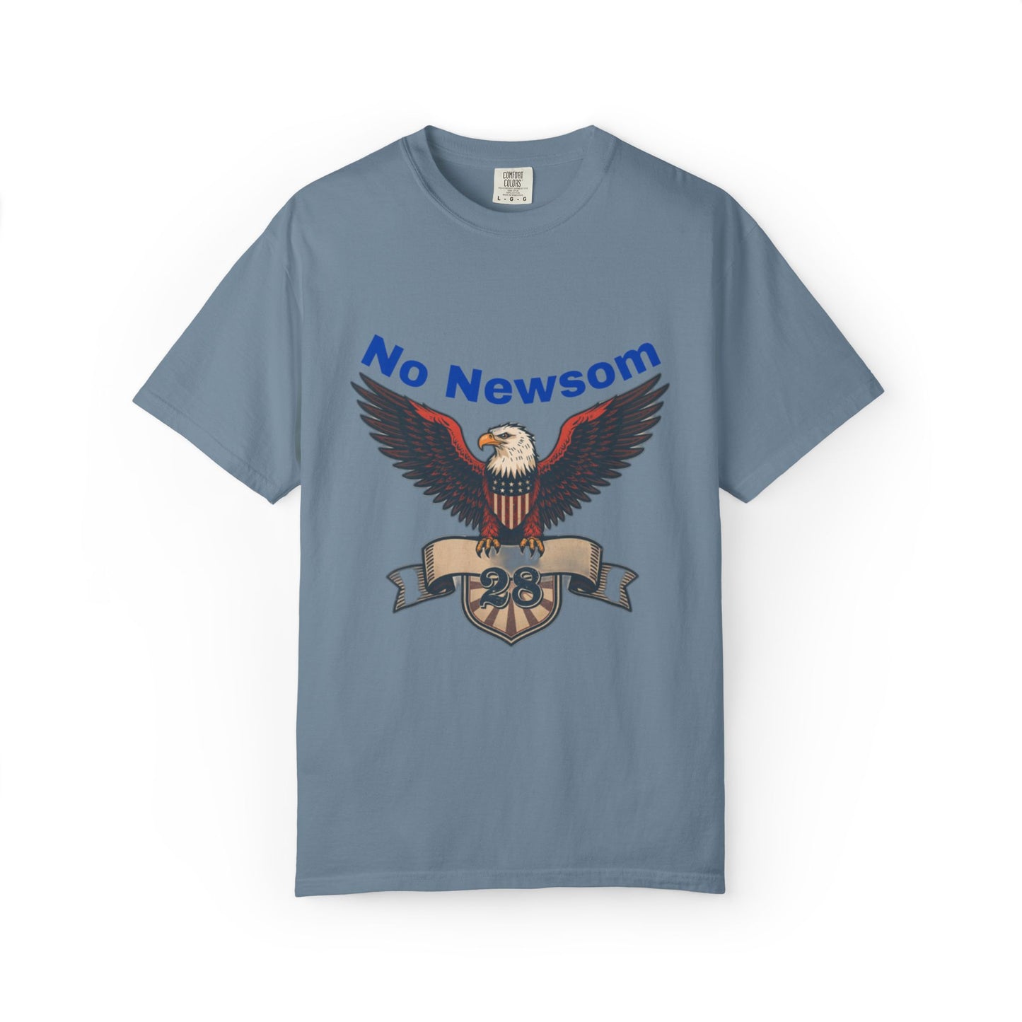 Eagle Emblem Garment-Dyed T-Shirt, Comfortable Vintage Tee, Patriotic Apparel, Casual Wear, Perfect Gift for Veterans