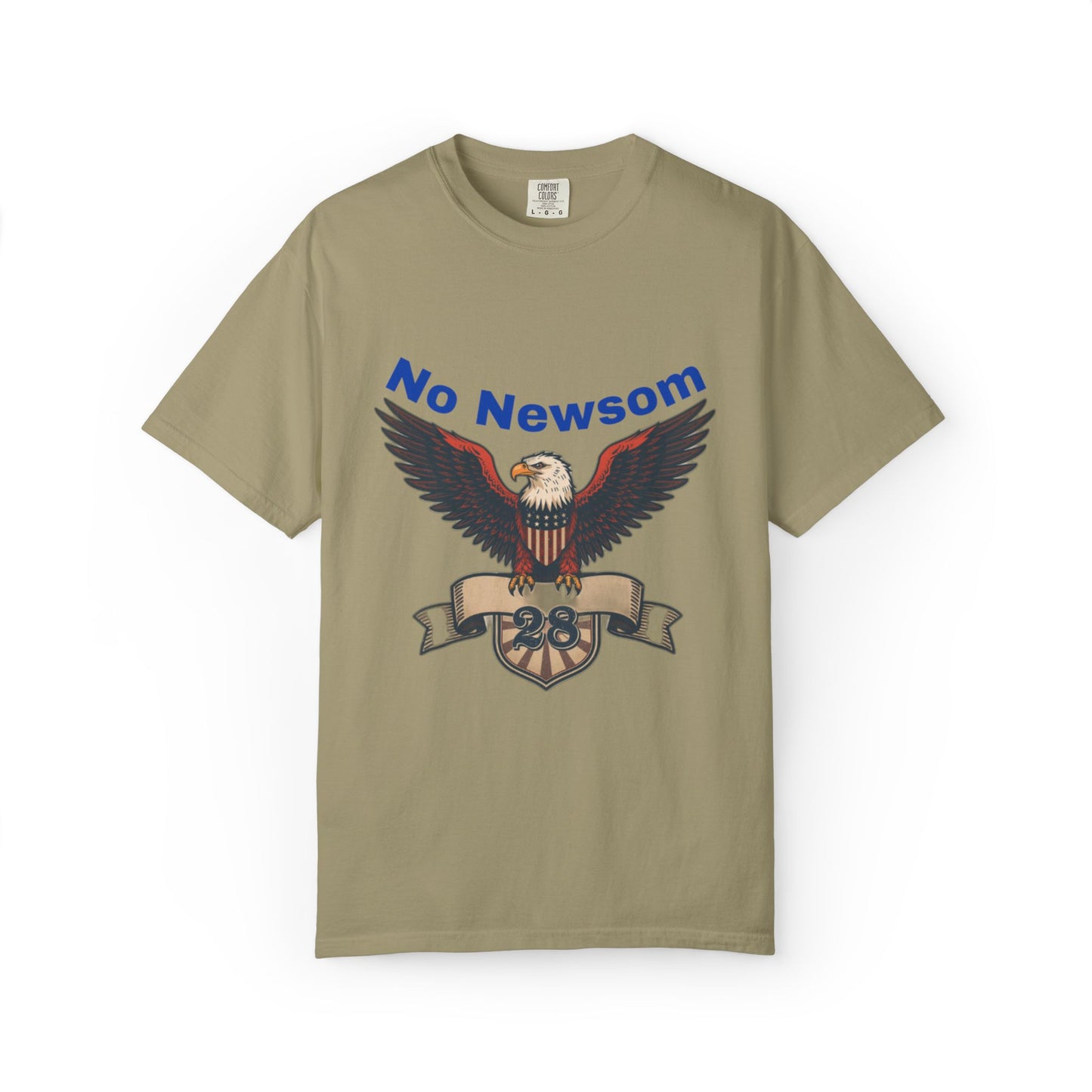 Eagle Emblem Garment-Dyed T-Shirt, Comfortable Vintage Tee, Patriotic Apparel, Casual Wear, Perfect Gift for Veterans