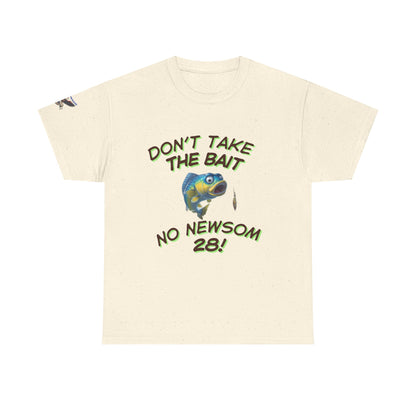 Fishing Humor Tee - "Don't Take the Bait!" Funny Unisex Cotton T-Shirt, Gift for Anglers, Fishing Lovers, Casual Wear, Outdoor Adventure