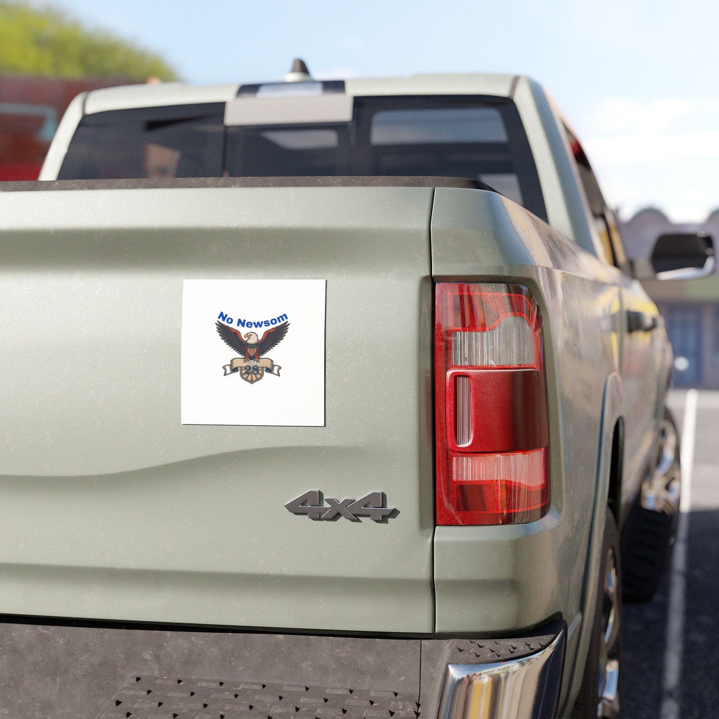 Patriotic Car Magnet, No Newsom Eagle Design, Political Statement, Car Decal, Vehicle Accessory, Gift for Activists, US Pride