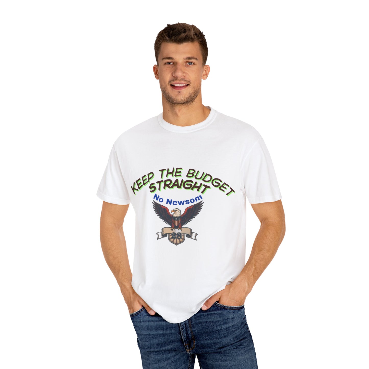 Political Statement T-Shirt | Keep The Budget Straight | Unisex Casual Tee, Activist Apparel, Gift for Supporters, Campaign Merchandise