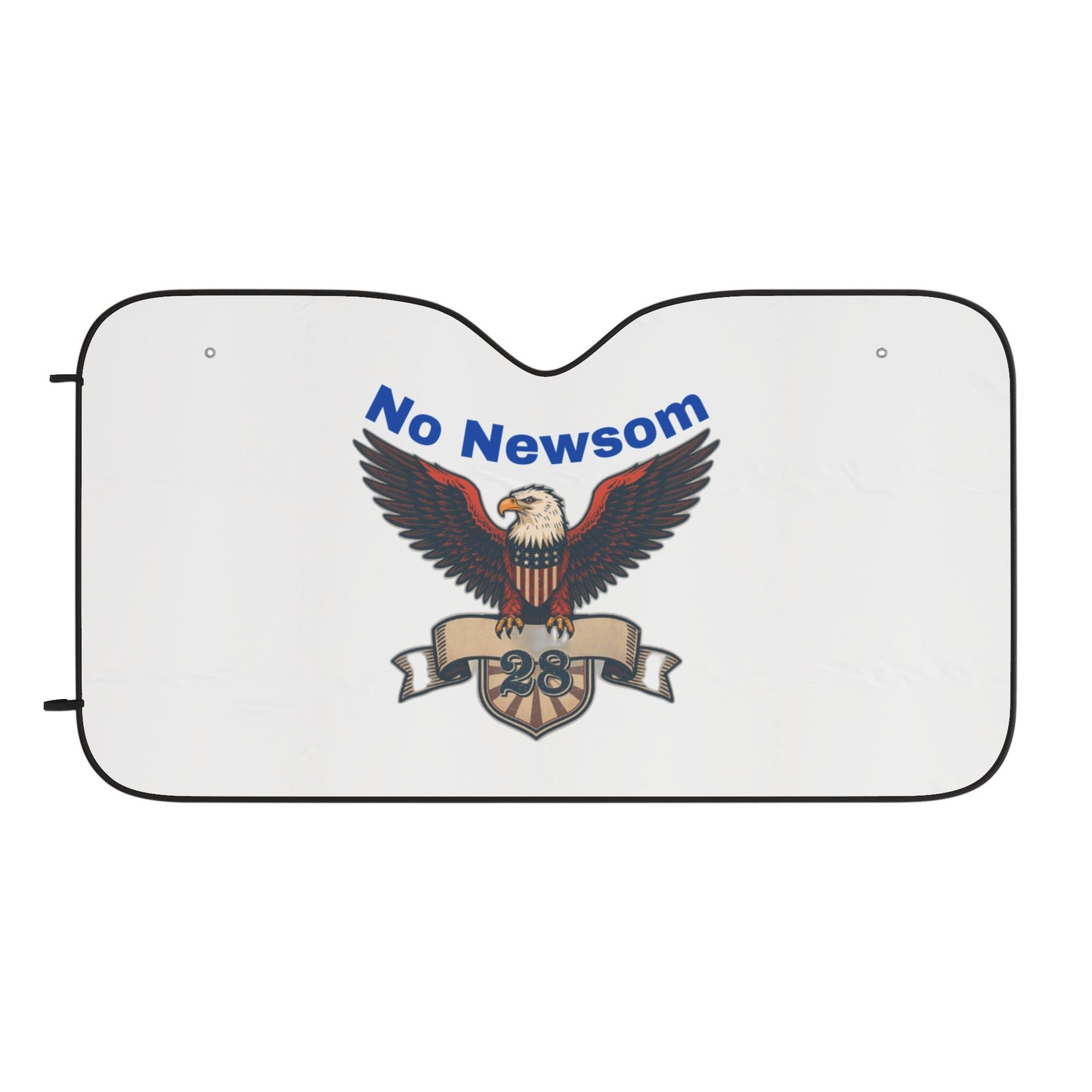 Patriotic Car Sun Shades, Eagle Design Windshield Protector, No Newsom Gift, Auto Accessories, Summer Car Care