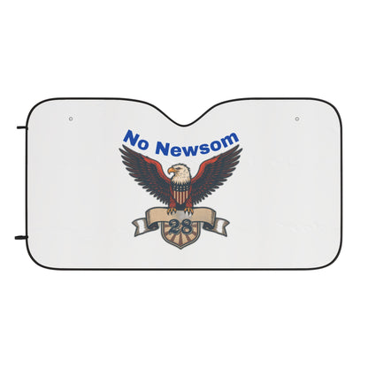 Patriotic Car Sun Shades, Eagle Design Windshield Protector, No Newsom Gift, Auto Accessories, Summer Car Care