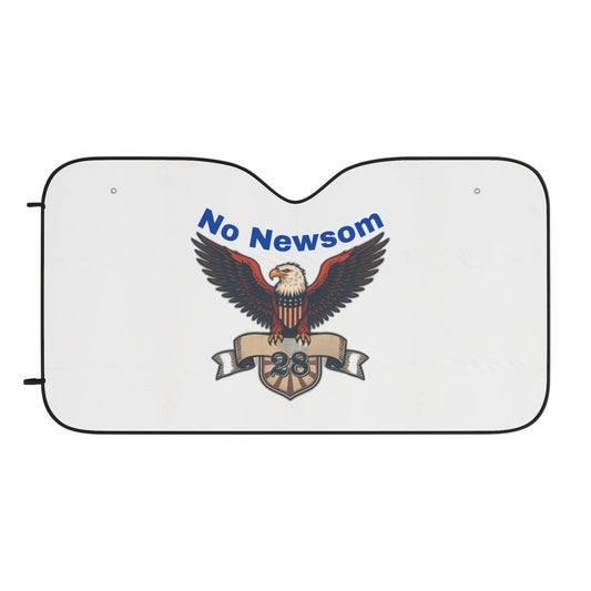 Patriotic Car Sun Shades, Eagle Design Windshield Protector, No Newsom Gift, Auto Accessories, Summer Car Care