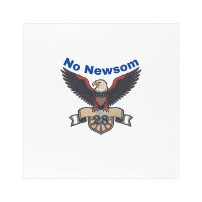 Patriotic Car Magnet, No Newsom Eagle Design, Political Statement, Car Decal, Vehicle Accessory, Gift for Activists, US Pride
