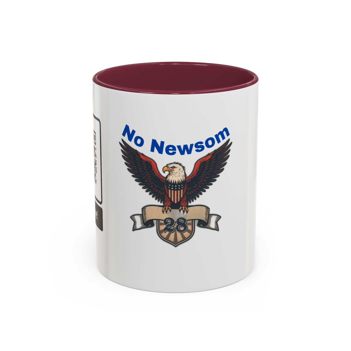Patriotic Eagle Mug - No Newsom Design, Coffee Lovers Gift, Political Gifts, Unique Mugs, 11oz & 15oz Options