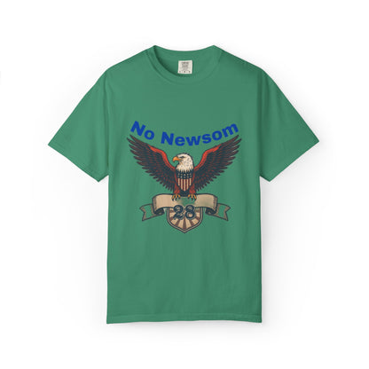Eagle Emblem Garment-Dyed T-Shirt, Comfortable Vintage Tee, Patriotic Apparel, Casual Wear, Perfect Gift for Veterans