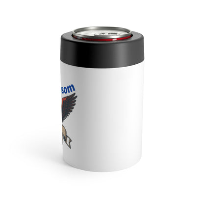 Patriotic Can Holder with Eagle Design, Party Cooler, Outdoor Gift for Events, Election, BBQ, Camping, Beverage Insulator