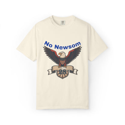 Eagle Emblem Garment-Dyed T-Shirt, Comfortable Vintage Tee, Patriotic Apparel, Casual Wear, Perfect Gift for Veterans