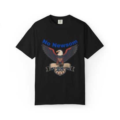 Eagle Emblem Garment-Dyed T-Shirt, Comfortable Vintage Tee, Patriotic Apparel, Casual Wear, Perfect Gift for Veterans